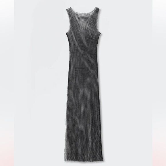 Mango Mesh dress with crystal detail size small NWT - Picture 8 of 12